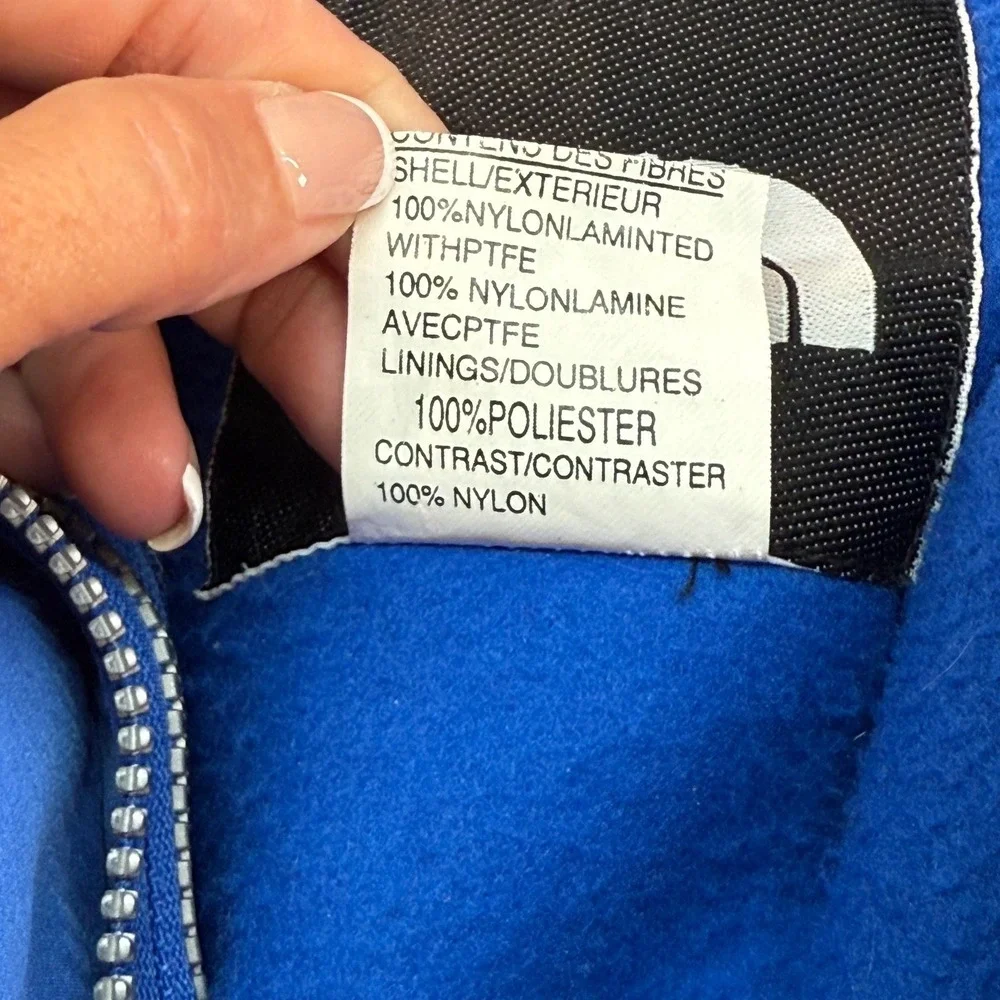 The North Face Gore-Tex Mountain Light Ski Jacket Men's Size Medium Blue Black